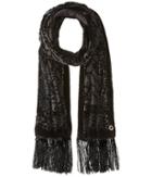 Calvin Klein - Velvet Burnout Wrap With Fringe