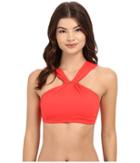 Michael Michael Kors - Bohemian Rhapsody Beaded High Neck Bra Top W/ Removable Soft Cups