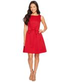 Tahari By Asl Petite - Petite Bow Fit And Flare Dress