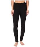 Plush - Fleece-lined Cotton Yoga Leggings With Hidden Pocket