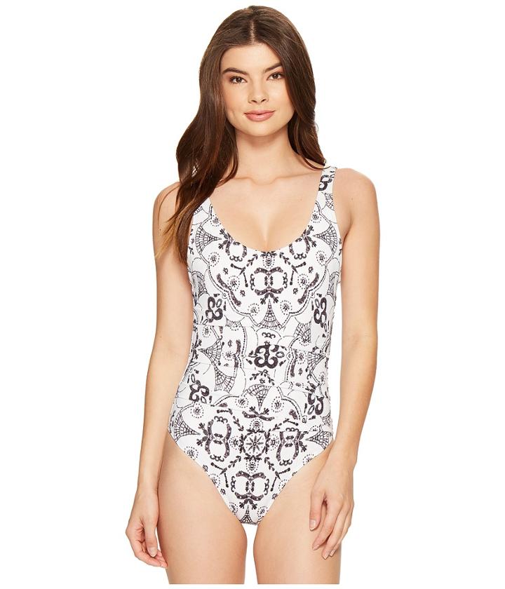 Nicole Miller - La Plage By Nicole Miller Melanie Tidal Pleat One-piece
