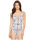 Nicole Miller - La Plage By Nicole Miller Melanie Tidal Pleat One-piece