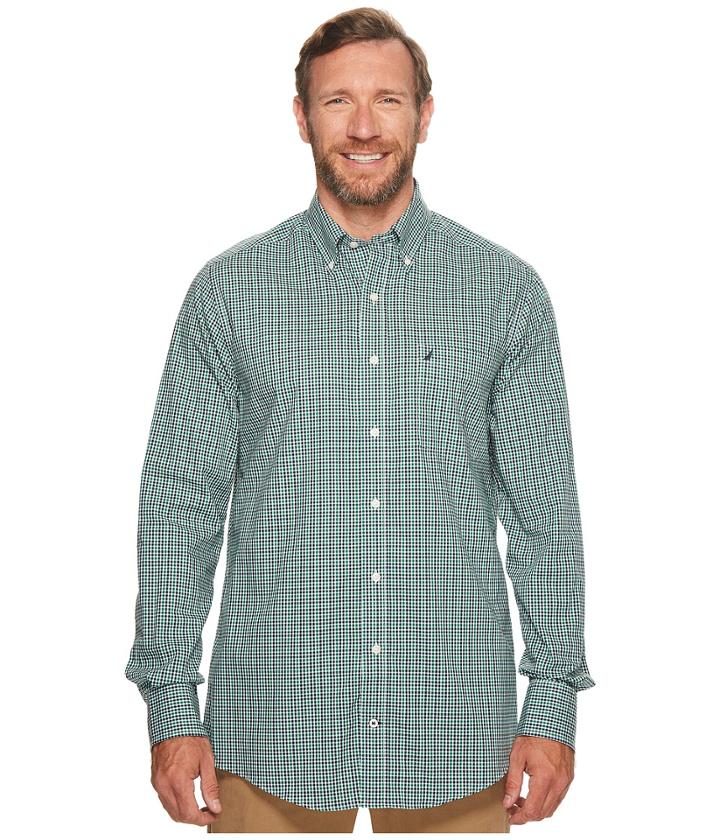 Nautica Big &amp; Tall - Big Tall Long Sleeve Mini Plaid