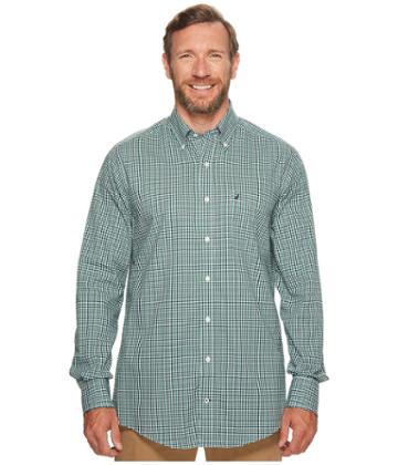Nautica Big &amp; Tall - Big Tall Long Sleeve Mini Plaid