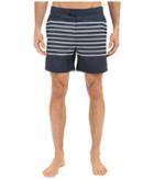 Original Penguin - Engineered Stripe Print Volley Swim Shorts