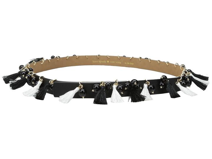 Kate Spade New York - 7/8 Saffiano Tassel And Bead Belt