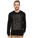 Calvin Klein Jeans - Mesh Print Crew Sweatshirt