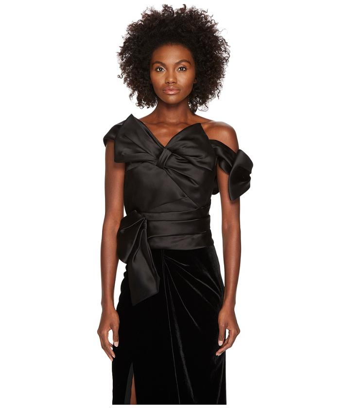 Marchesa - Satin Bow Top