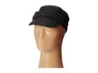 Scala Textured Lurex Cadet Cap With Buckle