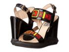 Love Moschino - Sandal Wedge With Painted Buckles