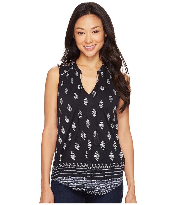 Lucky Brand - Diamond Printed Tank Top