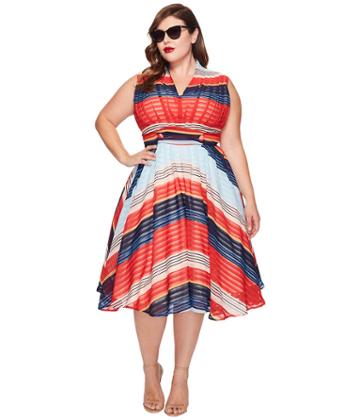 Unique Vintage - Plus Size De Carlo Dress