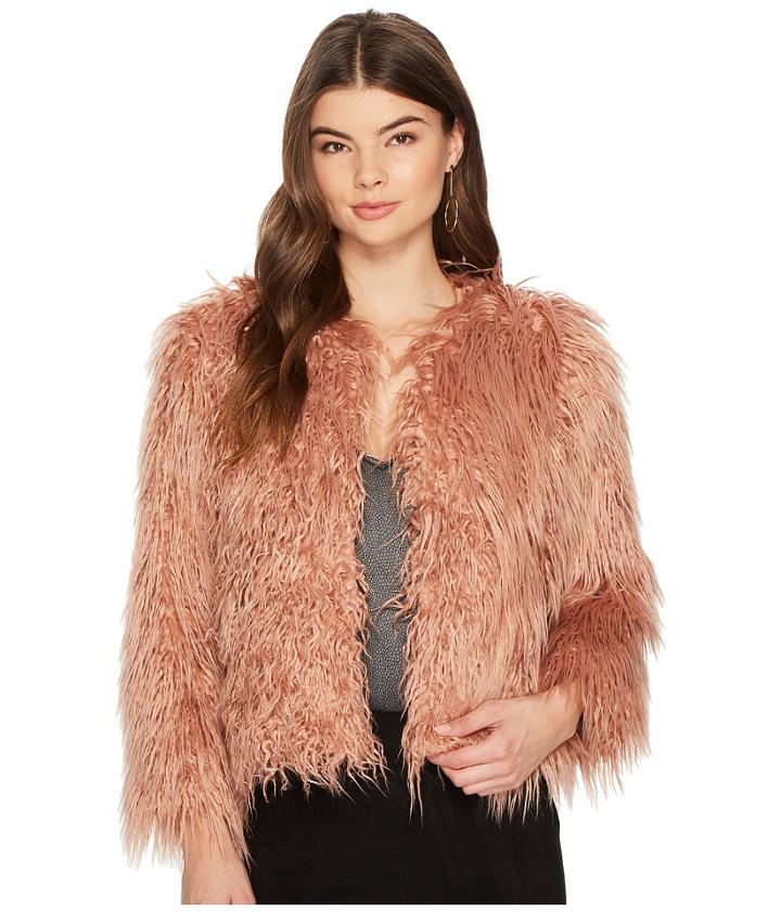 1.state - Cropped Faux Fur Jacket