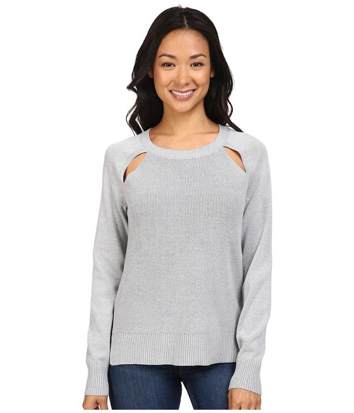 Michael Michael Kors - Raglan Cut Out Long Sleeve Sweater