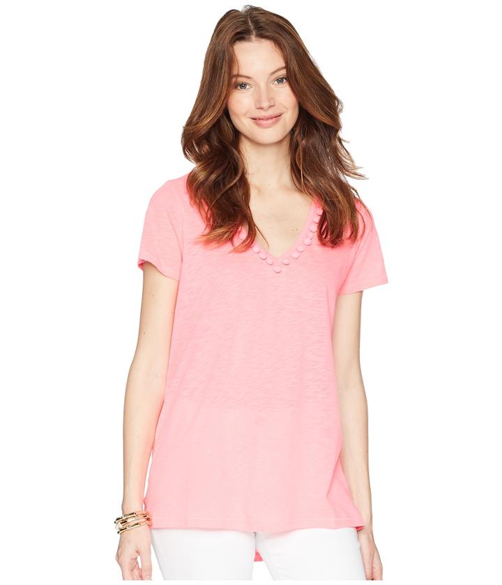 Lilly Pulitzer - Etta Top W/ Pom-pom Trim