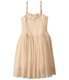 Stella Mccartney Kids - Sweetie Dress W/ Gold Polka Dots Sequined Straps
