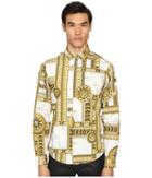 Versace Jeans - Marbled Kaleidoscope Print Long Sleeve Button Up