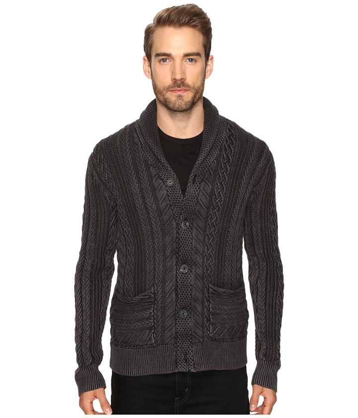 Lucky Brand - Snowpeak Cable Shawl Cardigan Sweater