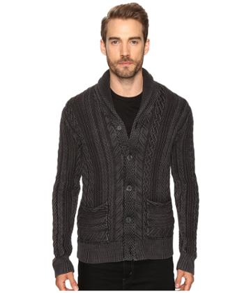 Lucky Brand - Snowpeak Cable Shawl Cardigan Sweater