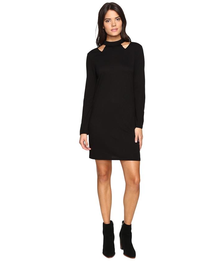 Lanston - Cut Out Turtleneck Mini Dress