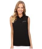 Jamie Sadock - Solid Sleeveless Top With Inverted Pleating In Back