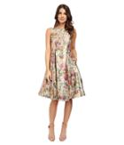 Adrianna Papell - Brushed Metallic Party Dress