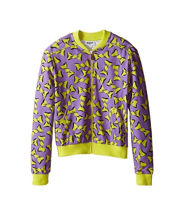 Moschino Kids - Zipped Candy Print Sweatshirt