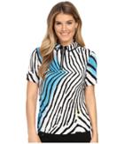 Jamie Sadock - Blow Fish Print Crunchy Short Sleeve Top