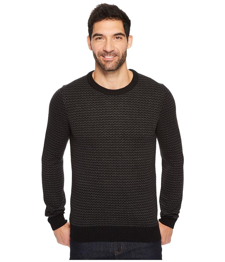 Perry Ellis - Herringbone Crew Neck Sweater