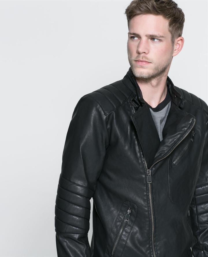 Zara Faux Leather Biker Jacket