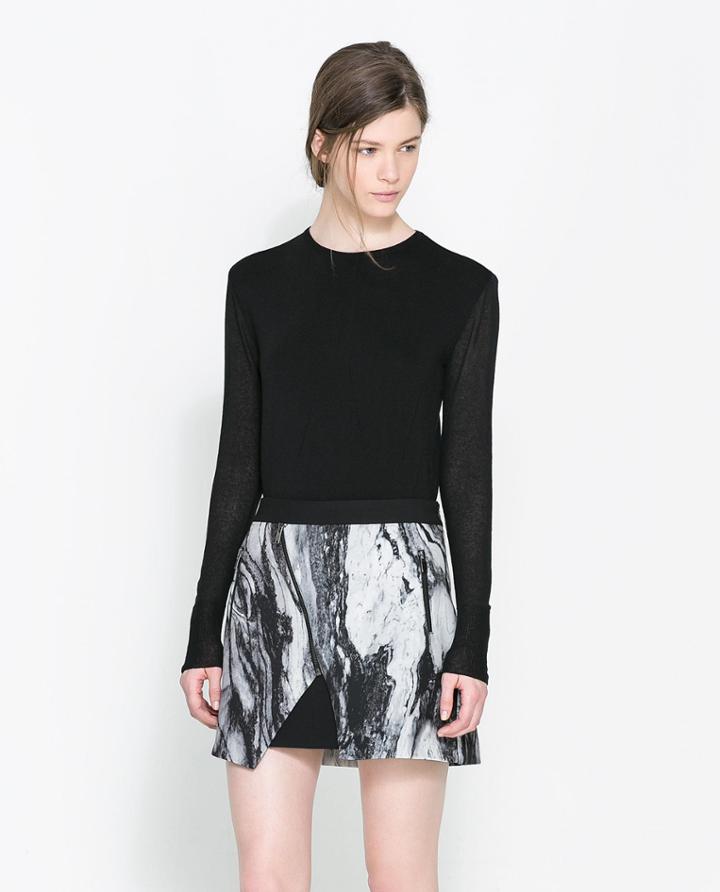 Zara Sweater With Transparent Back
