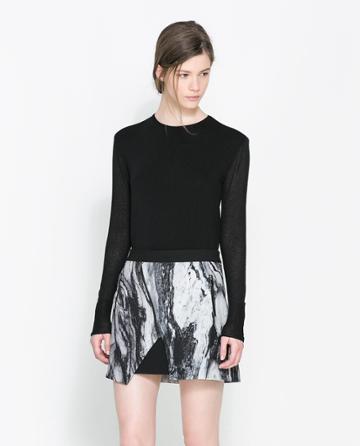 Zara Sweater With Transparent Back