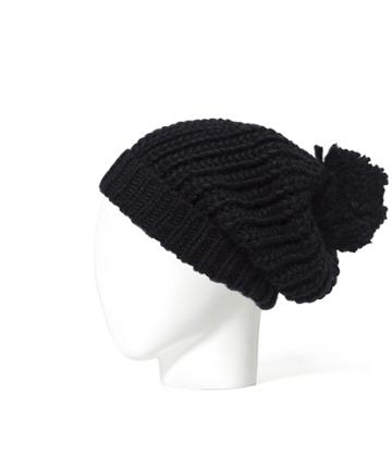 Zara Knit Bonnet With Pompom