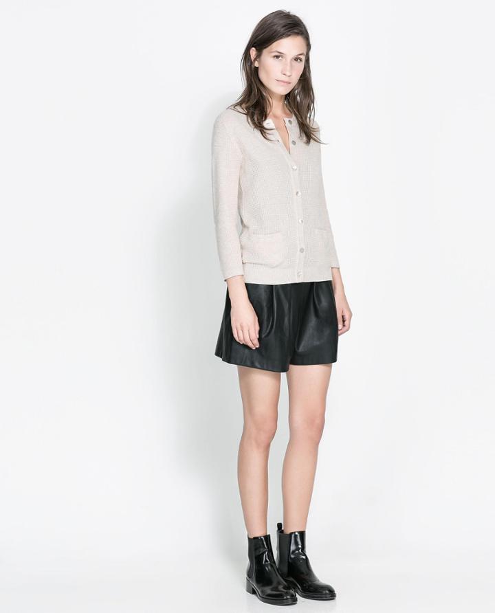 Zara Fine Check Cardigan