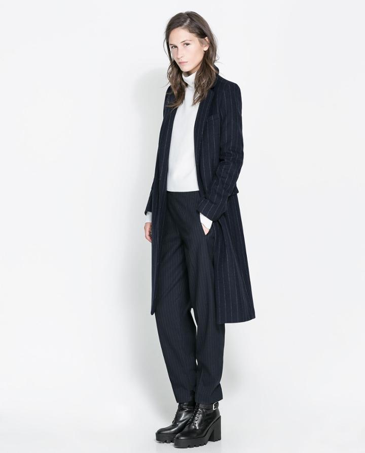 Zara Pin Stripe Coat