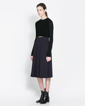 Zara Cropped Knitted Sweater