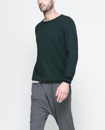 Zara Structured Angora Sweater
