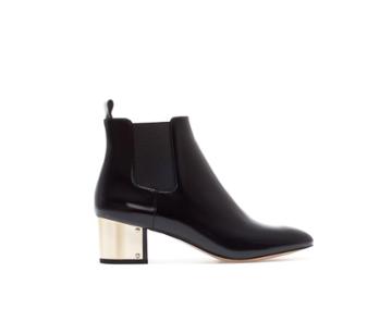 Zara Ankle Boot With Metal Heel