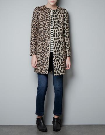Leopard Print Coat