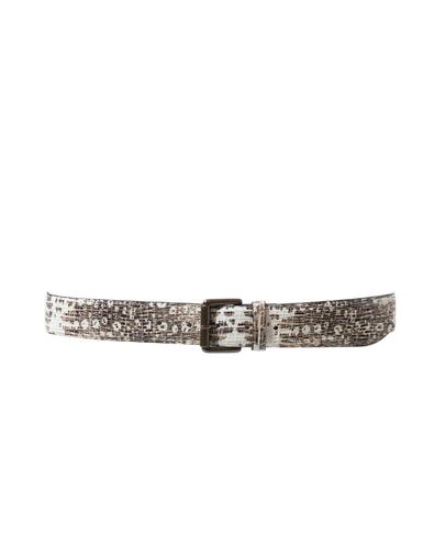 Snakeskin Leather Belt