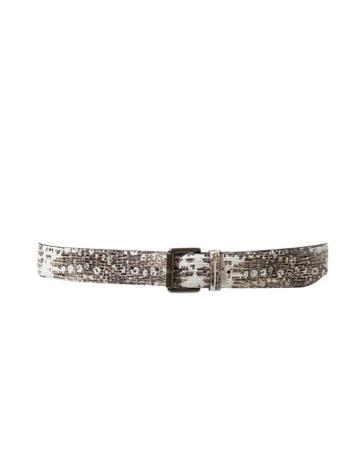 Snakeskin Leather Belt