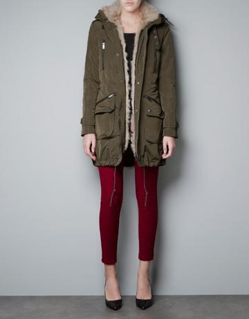 Parka With Natural Fur Lining