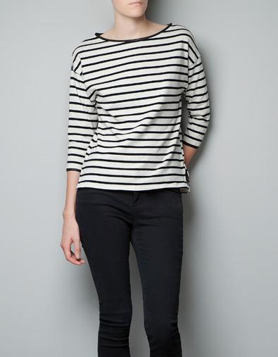 Striped Knit T-shirt