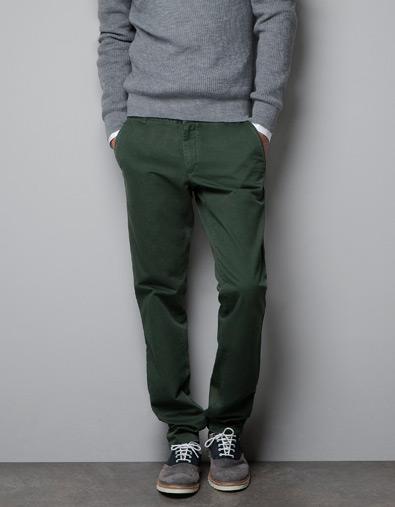 Chinos With Ribbon Detail