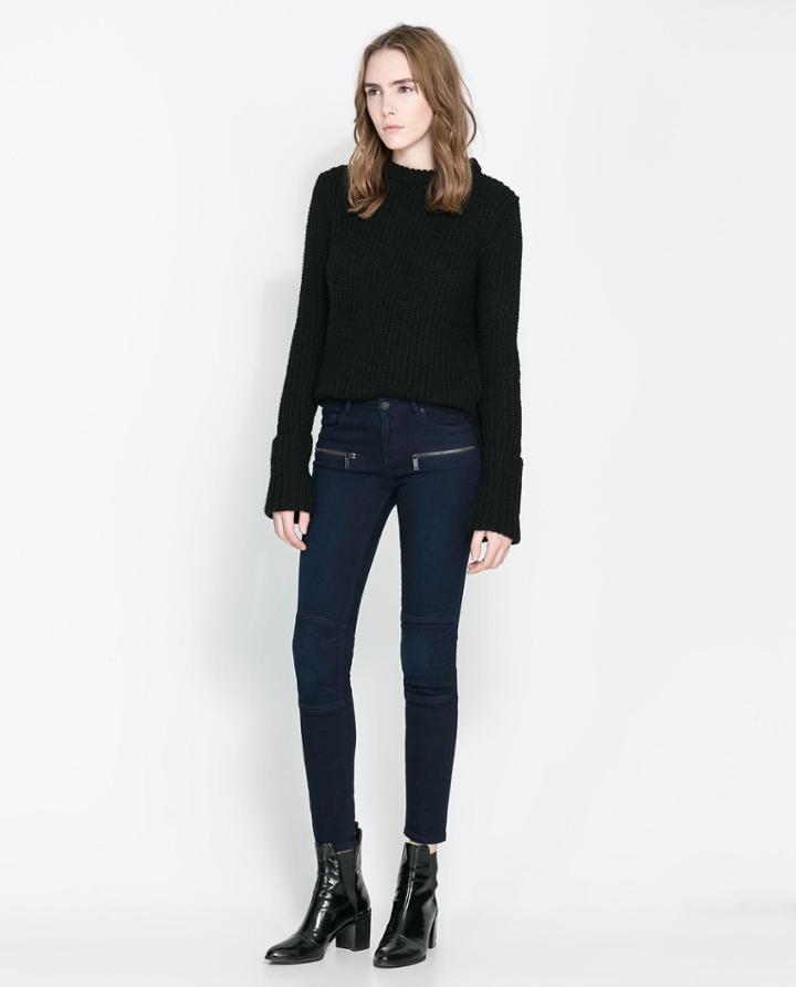 Zara Jeans With Zips