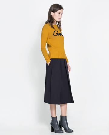 Zara Sweater With Letters On The Front