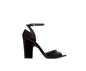 Zara High Heel Sandal With Ankle Strap