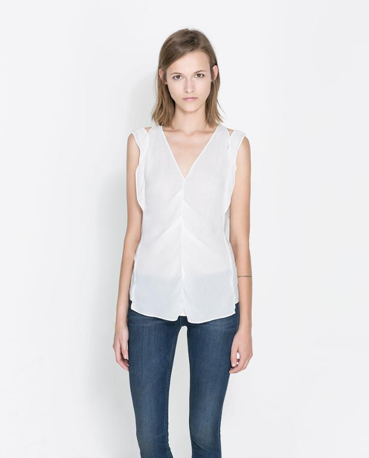Zara Sleeveless Blouse