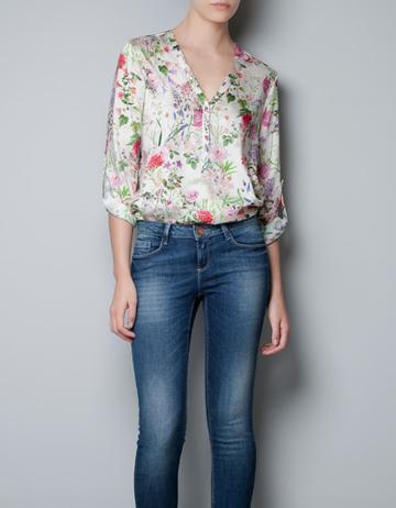 Floral Print Blouse