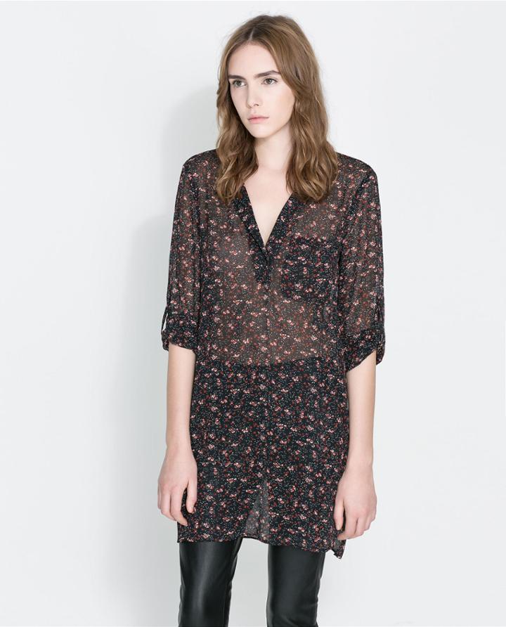 Zara Floral Print Tunic